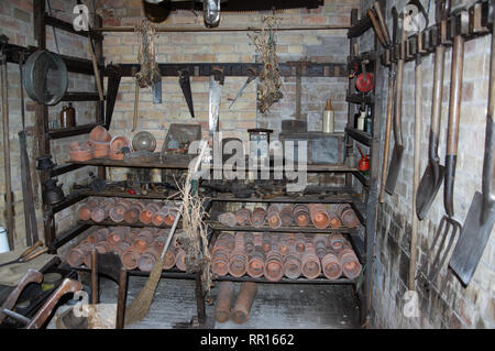 Potting Shed a Burnby Hall Gardens Pocklington Foto Stock