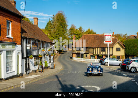 Il George and Dragon Public House, la strada, Ightham, Kent Foto Stock