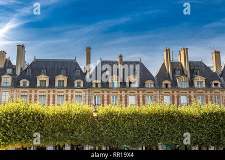 Place des Vosges Le Marais.Paris Foto Stock