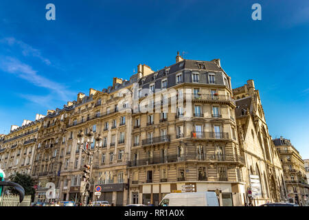 Elegante appartamento parigino blocco lungo Rue Réaumur , paris , France Foto Stock