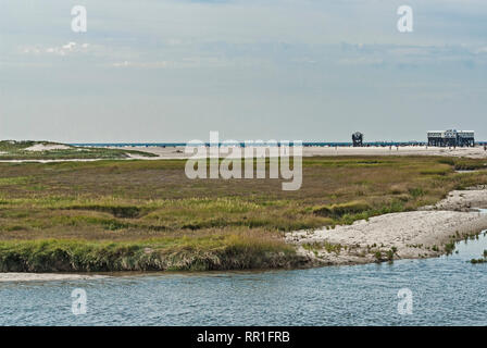 Il Wadden Sea nel nord della Germania; Wattenmeer vor der Halbinsel Eiderstedt Foto Stock