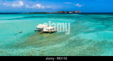 Vista Aeria francisqui Los Roques venezuela Foto Stock