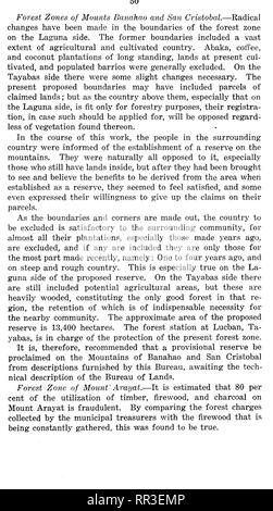 . Relazione annuale del direttore della silvicoltura. Le foreste e la silvicoltura. . Si prega di notare che queste immagini vengono estratte dalla pagina sottoposta a scansione di immagini che possono essere state migliorate digitalmente per la leggibilità - Colorazione e aspetto di queste illustrazioni potrebbero non perfettamente assomigliano al lavoro originale. Filippine. Ufficio di presidenza della silvicoltura; realizzazione di America Progetto; Filippine. Ufficio di presidenza della silvicoltura. Relazione annuale del direttore della silvicoltura. Manila [ecc. ] Foto Stock