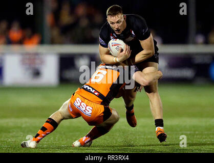 London Broncos sarà Lovell in azione durante la partita Betfred Super League al Trailfinders Sports Club di Londra. Foto Stock