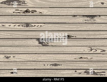 Trama del clapboard. Superficie in legno. Illustrazione vettoriale. Design ruvido invecchiato. Illustrazione Vettoriale