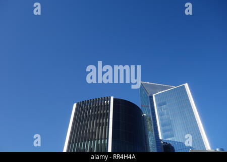 Vista dal giardino a 120 Fenchurch Street, Londra, Regno Unito Foto Stock