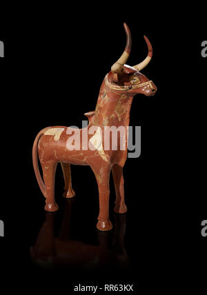 Terra cotta rituale bull pentole, probabilmente di Hurri & Serri, i tori di Teshup il dio delle tempeste. prodotto come coppie differisce solo nella direzione della loro Foto Stock