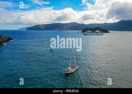 Atuona, Hiva Oa, Marquesas, Polinesia francese, Sud Pacifico Foto Stock