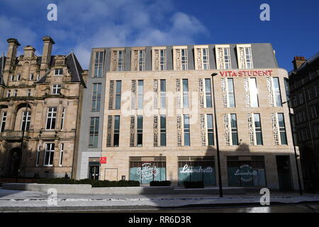 Vita alloggi per studenti, Westgate, Newcastle upon Tyne, England Regno Unito Foto Stock
