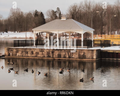 Il Pavillion sul fiume Oswego a Phoenix, New York Foto Stock