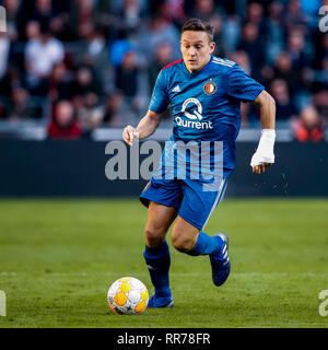 Eindhoven, Paesi Bassi. 24 Febbraio, 2019. EINDHOVEN, PSV - Feyenoord 1-1, 24-02-2019, calcio Eredivisie olandese Stagione 2018 - 2019, PSV Philips Stadium, Feyenoord player Jens Toornstra Credito: Pro scatti/Alamy Live News Foto Stock