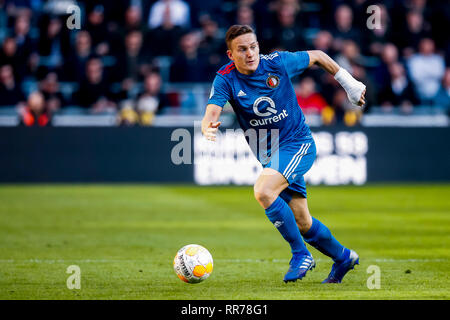 Eindhoven, Paesi Bassi. 24 Febbraio, 2019. EINDHOVEN, PSV - Feyenoord 1-1, 24-02-2019, calcio Eredivisie olandese Stagione 2018 - 2019, PSV Philips Stadium, Feyenoord player Jens Toornstra Credito: Pro scatti/Alamy Live News Foto Stock