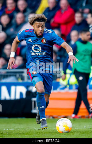 Eindhoven, Paesi Bassi. 24 Febbraio, 2019. EINDHOVEN, PSV - Feyenoord 1-1, 24-02-2019, calcio Eredivisie olandese Stagione 2018 - 2019, PSV Philips Stadium, Feyenoord player Tonny Vilhena Credito: Pro scatti/Alamy Live News Foto Stock
