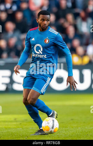 Eindhoven, Paesi Bassi. 24 Febbraio, 2019. EINDHOVEN, PSV - Feyenoord 1-1, 24-02-2019, calcio Eredivisie olandese Stagione 2018 - 2019, PSV Philips Stadium, Feyenoord player Cuco Martina Credito: Pro scatti/Alamy Live News Foto Stock