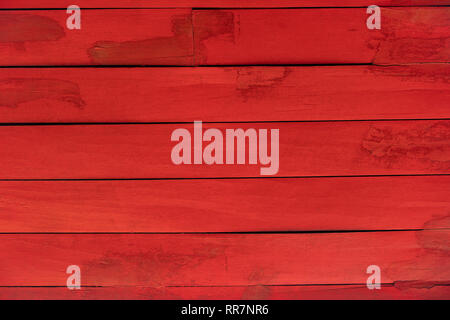 Rosso sfondo listoni in legno o legno texture rosso sfondo Foto Stock