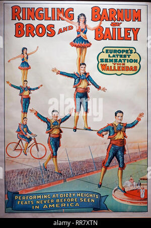 Circus World Museum posters Baraboo Wisconsin Foto Stock