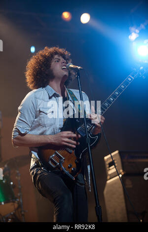 Andrew Stockdale eseguendo con la sua Band Wolfmother in Australia, 2011. Foto Stock