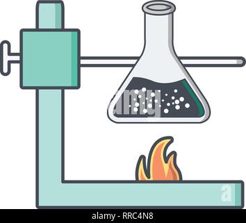 Vettore Icona esperimento Illustrazione Vettoriale