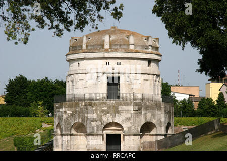 L'Italia. Ravenna. Mausoleo di Theoderic, re degli Ostrogoti. Costruito nel 520 d.c. Emilia Romagna. Foto Stock