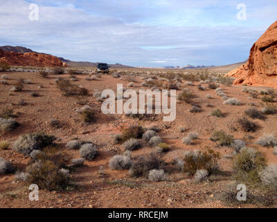 Paesaggio a Valley of Fire state Park, Nevada, USA Foto Stock