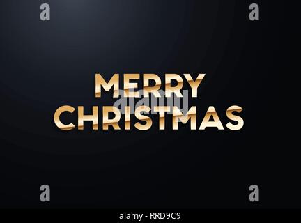 Holiday lettere con effetti oro. Alta qualità illustrazione vettoriale Illustrazione Vettoriale