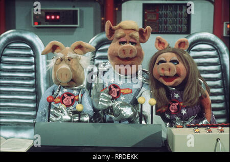 Schweine im Weltall in Muppet-Show / Überschrift: Muppets Show Foto Stock