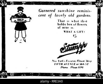 . Fioristi' review [microformati]. Floricoltura. Fbbbuaby 24, 1921 i fioristi^ Review 7 retail store management che i leader nel T.R.A..DE sta facendo teatro annunci del programma. Stumpp le offerte speciali. Teatro la pubblicità del programma ha essere- venire una cosa di come definito valore di denaro come pubblicità sui giornali e il suo uso- pienezza è riconosciuto da un certo numero di LEADER I fioristi in varie città. Il Fleischman Floral Co. ha portato a piena pagina annunci pubblicitari in Chicago theatre. programmi. Il Jones-Russell Co., in Cleveland, ha trovato che il concerto orchestrale programmi sono similiirly prezioso. Nuovo e distintivo Foto Stock