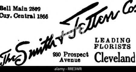 . Fioristi' review [microformati]. Floricoltura. Cconsiderare un io JonesHRussellCo. 1284 Auenue Euclid Cleueldnd Y membri ??. T. D. Una campana principali 2809 CUT. Centnl 1866. CLEVELAND, OHIO A. GRAHAM &AMP; figlio 6523 EUCLID AVENUE membri fioristi' consegna TelesTftoh Assn. CLEVELAND, 0, 6923 EUCLID AVENUE WESTMAN &AMP; GETZ fiori e i membri del servizio fioristi Telegraph consegna. CLEVELAND. OHIO Wm. H. Temblett fiori stati F. T. D. 10313 Euclid Avenue PENN SQUARE al 1 PENNSQUAl eveiand, rorists sempre aperto il vostro F. T. D. ordini CLEVELAND PARCO FLORAL CO. "AL" barbiere 144 pubblica piazza - 13336 Euclide Foto Stock