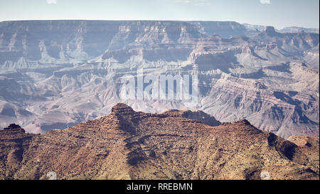 Tonalità di colore immagine del Grand Canyon, Arizona, Stati Uniti. Foto Stock