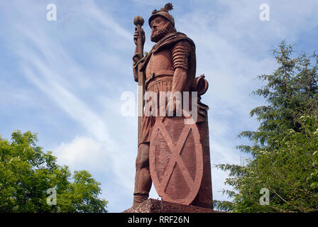 Turismo Culturale: Statua di William Wallace a Bemersyde, St. Boswells, Scottish Borders Scozia, Regno Unito Foto Stock