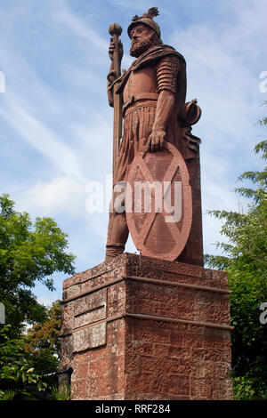 Turismo Culturale: Statua di William Wallace a Bemersyde, St. Boswells, Scottish Borders Scozia, Regno Unito Foto Stock