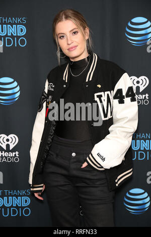 Bala Cynwyd, PA, Stati Uniti d'America. Il 25 febbraio, 2019. Fletcher visite Q102 performance studio in Bala Cynwyd, Pa il 25 febbraio 2019 Credit: : Star Shooter/media/punzone Alamy Live News Foto Stock