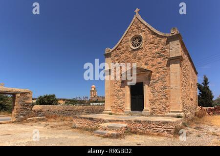 Monastero di Toplou, Creta, Isole Greche, Grecia, Europa Foto Stock