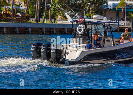 L'Intracoastal Waterway è di oltre 3 mila miglia da Boston, Massachusetts, intorno alla punta meridionale della Florida a Brownsville, Texas. Foto Stock