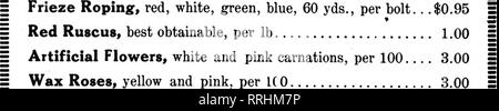 . Fioristi' review [microformati]. Floricoltura. 28 i fioristi^ Revisione Dicembre 5, 1918. Fiori recisi ABBIAMO SEMPRE LA MERCE SE SONO PER ESSERE AVUTO verde e marrone magnolie per cartone, $1.50 , Fancy felci $4,00 per 1000, soggetto a modifica Galax foglie, Spkasrnum Moss, Leucothoe spray. Locale di agente di vendita per il nuovo premier di rose inserite il vostro ordine permanente con me e stop preoccupante H. G. BERNING, 1402-4 PINE STREET, ST. LOUIS, MO. Entrambi a lunga distanza telefoni menzionare il riesame quando scrivi. "È facile in questi giorni per spendere $75 o $100 e portare la roba home sul tuo braccio." F. J. Eioux, Foto Stock