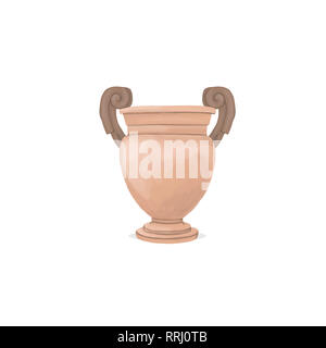 Vaso digital clip art waterc Foto Stock