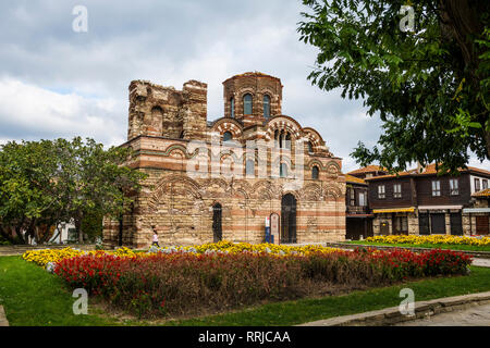 Gesù Cristo Pantocrator chiesa, Nessebar, Sito Patrimonio Mondiale dell'UNESCO, Bulgaria, Europa Foto Stock