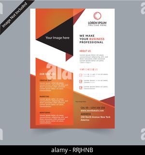 Modello di design per volantini Illustrazione Vettoriale