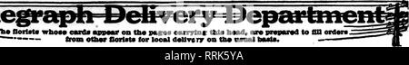 . Fioristi' review [microformati]. Floricoltura. Gennaio 15, 1920, fioristi^ Rassegna 69. Si prega di notare che queste immagini vengono estratte dalla pagina sottoposta a scansione di immagini che possono essere state migliorate digitalmente per la leggibilità - Colorazione e aspetto di queste illustrazioni potrebbero non perfettamente assomigliano al lavoro originale. Chicago : fioristi' Pub. Co Foto Stock