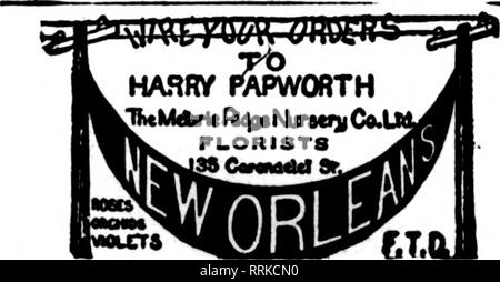 . Fioristi' review [microformati]. Floricoltura. Cleveland KNOBLE BROS. CO., membri P. T. D. JLSttJSiS,. 1836 W. 25th Street Quality ^^^ pROHPTMeg ^ r.T.ot - Tbs - Avenue floreale edifici 5442 CA.ST CHARLES AVENUE NEW ORLEANS, LA. CHAS. EBLE fioraio più vecchio Sud 121 BARONNE STREET Uember fioristi' Telegraph Consegna.. Si prega di notare che queste immagini vengono estratte dalla pagina sottoposta a scansione di immagini che possono essere state migliorate digitalmente per la leggibilità - Colorazione e aspetto di queste illustrazioni potrebbero non perfettamente assomigliano al lavoro originale. Chicago : fioristi' Pub. Co Foto Stock