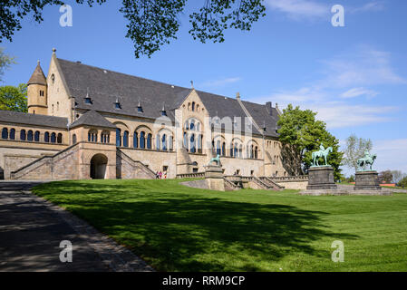 Kaiserpfalz, Goslar, Harz, Niedersachsen, Deutschland Foto Stock