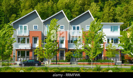 Nuovissimo edificio cittadino di Vancouver, British Columbia. Foto Stock