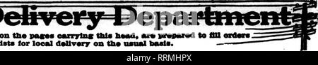 . Fioristi' review [microformati]. Floricoltura.  Ne flortst* whos* o"rd" mppmmt su th* pac"un oarrylnc questo hMd, mrm da otber aorlsta per doUvory locale su tho usuale in 19- fioristi* Publishing Co. 508 South Dearborn San, Chicago si può inserire un telegrafo scheda Consegna occupando ) w f incli in ogni problema di colpire fuori tlxe non voleva. Il settimanale fioristi' Review per un periodo di un anno a partire dalla data e successivamente fino a proibire ad opera di una delle parti, per cui accetta di pagare su base mensile al tasso di J^} * " I net, Lou cts.) ogni inserzione. Colpire oatMune aa sopra. ^P se si desidera essere rappresentato, si Foto Stock