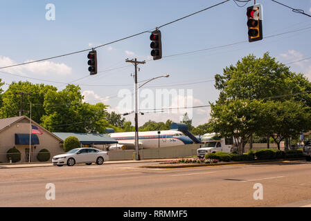 Scene della storica casa del rock and roll icona, Elvis Presley: Graceland. Foto Stock