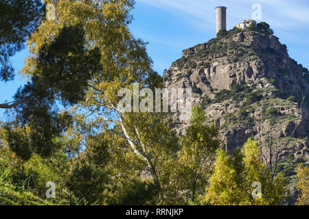 Tajo de la Encantada centrale idroelettrica, Malaga. Spagna Foto Stock