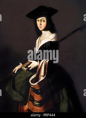 San Marina 1640-1650 Francisco de Zurbarán 1598-1664 Spagna, Spagnolo. Foto Stock