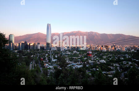 Gran Torre Santiago (grande Santiago Torre), Santiago de Cile Foto Stock