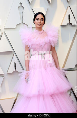 24 febbraio 2019 - Hollywood, California, Stati Uniti - 24 febbraio 2019 - Hollywood, California - Kacey Musgraves. 91° Annual Academy Awards conferito dall'Academy of Motion Picture Arts and Sciences tenutosi all'Hollywood & Highland Center. Credito fotografico: AdMedia Foto Stock