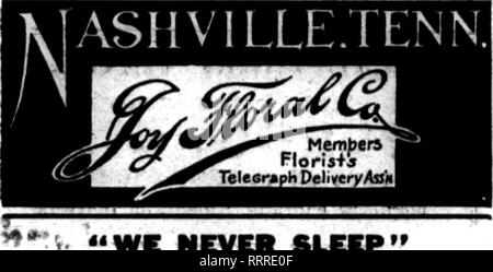 . Fioristi' review [microformati]. Floricoltura. Til* fioraio* che"0 eanta ^ippeiur su th" !"?:•? Oarrylnc questa testa, sono pcepared a mi ordine*. -- ftrem altri florlat* per deUvery locale sulla liaoal baele. LKADING VLORISTS Geny Bros. 818 Filth Avenne n. NASHVILLE, TENN.. "Non abbiamo mai dormire SimmisEs Nemphisjeiin. 89 South Main Streot "np-per-il-minute" Servizio ed esecuzione ogni fiore in stagione HARRY PAPWORTH ^Bal ..r* 19 morsa. 19 LOUISVILLE, KY. AU8U8T R. BAUMER YCMPLB massonico Msmber fioristi' Telegraph DellTsry un'a VAN LINDLEY CO. Fioristi GREENSBORO, N.C. ber erano presenti, un Foto Stock