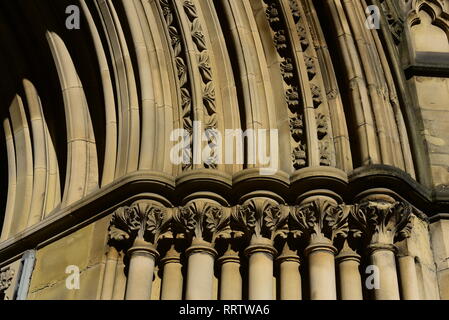 Manchester Town Hall dettagli Foto Stock